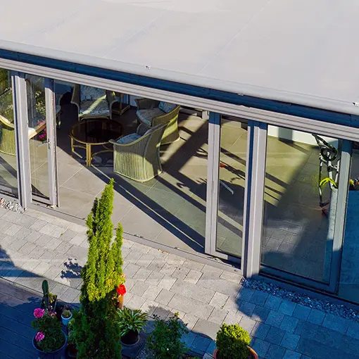 Terrassendach mit Schiebetüren von Bogmann GmbH